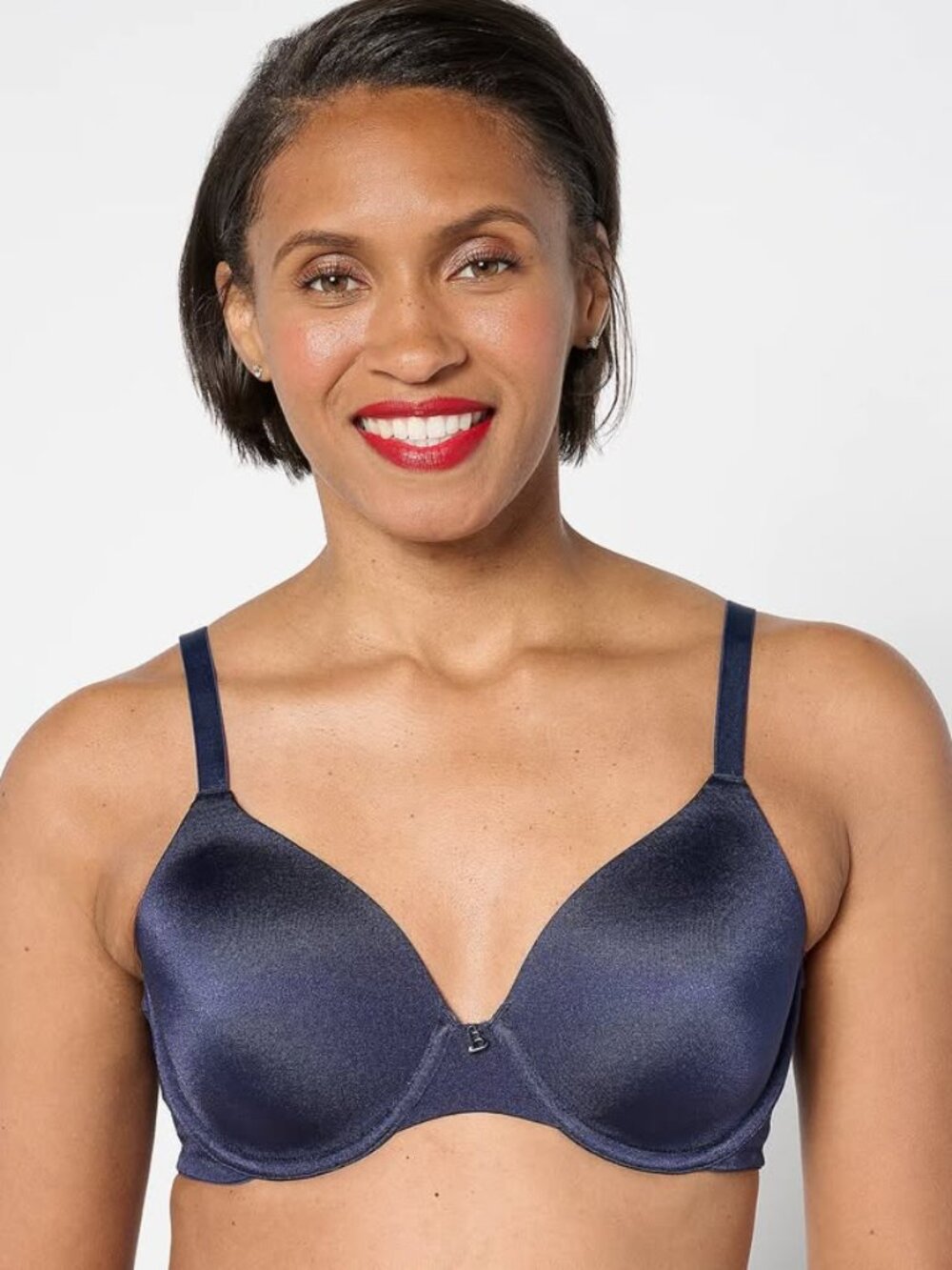 Breezies Soft Shimmer Microfiber Unlined Underwire Bra Pink Dogwood 48 DDD